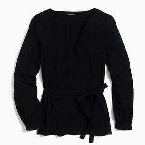 J. Crew Factory Wrap Top